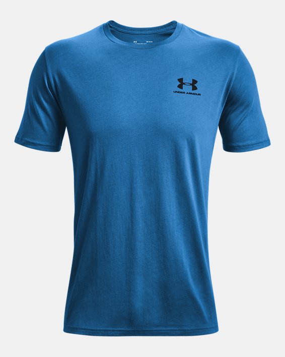Camiseta de manga corta UA Sportstyle Left Chest para hombre, Blue, pdpMainDesktop image number 4